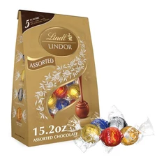 LINDOR Assorted Chocolate Candy Truffles, Chocolate with Smooth, Melting Truf...