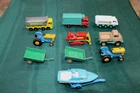 10 MATCHBOX LESNEY 1/64 DIECAST TOY CARS 1-75 TRACTOR UNIMOG BOAT DOZER LOT 10
