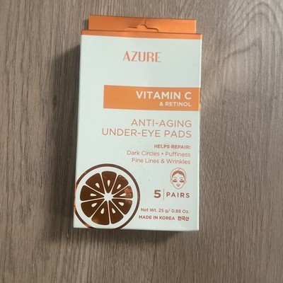 Azure Vitamin C & Retinol Hydrating Under Eye Pads 5 pairs Anti-Aging Skin Care