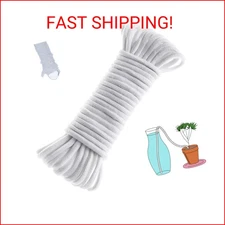 ORIMERC 50 feet 1/4 inch Self Watering Capillary Wick Cord Vacation Plant Wateri