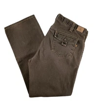 The Territory Ahead Straight Jeans Mid Rise 100% Cotton Y2K  Brown Mens 36 x 31