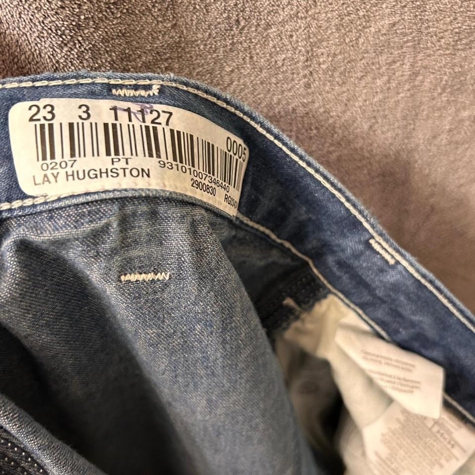 Carhartt FR Flame Resistant Carpenter Men's 34x34 Work Denim Blue Jeans thumbnail 7