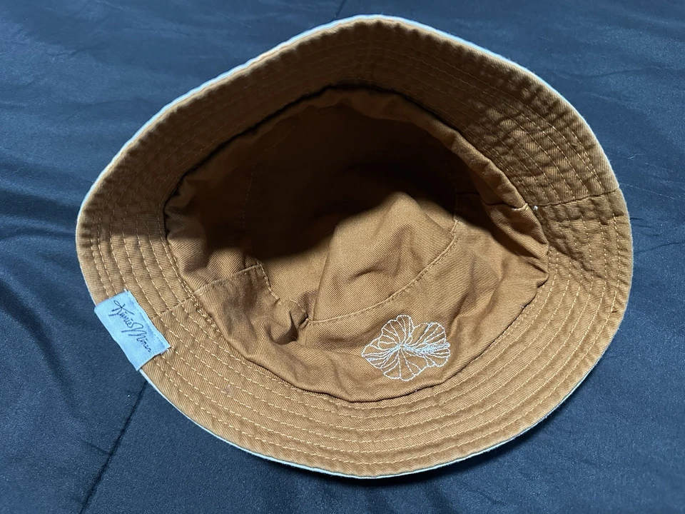 Sombrero cubo para niños pequeños Tag Aloha Company diseño floral temático Hawaii talla única  Foto 3 de 4