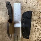 TOPS MSK Survival Fixed Blade Knife, Micarta Full Tang w/ Sheath Made USA — photo 6