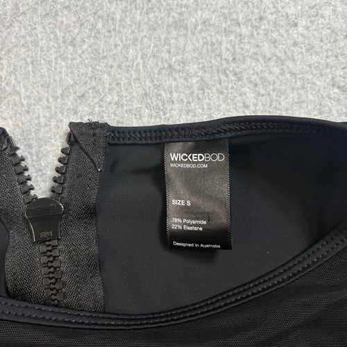 WickedBOD Wicked Weasel Bra Tank Women S Black Racerback Shirt Activewear Gym - Picture 4 of 7