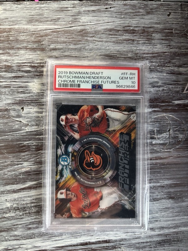 PSA 10 Rookie Gunner Henderson/Rutschman Bowman Chrome Franchise Futures FF-RH