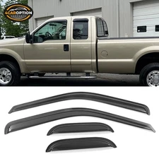 Fits 99-16 Ford Super Duty Window Visors Rain Sun Guard Vent 4Pc Set