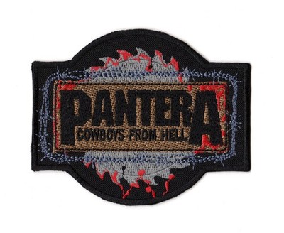 Pantera Cowboys From Hell Patch CFH Embroidered Sew On Band Logo Groove Metal