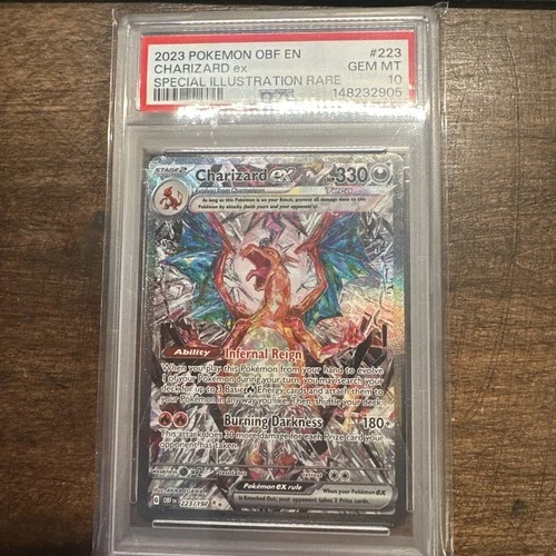 2023 Pokemon Obsidian Flames Charizard Ex #223 GEM MT PSA 10 Special Illus Rare