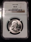 1960-D Franklin Half Dollar NGC MS 64 #3398