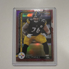 Topps Chrome Red Refractor #295 Troy Fautanu Rookie Steelers NFL Football