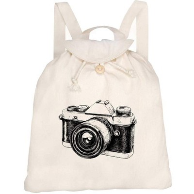 Canvas Rucksack / Backpack ''Vintage Camera'' (RK00034887)