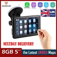 8GB Car Truck Sat Nav GPS Navigation Free Lifetime UK & EU Maps Touch Screen 5''