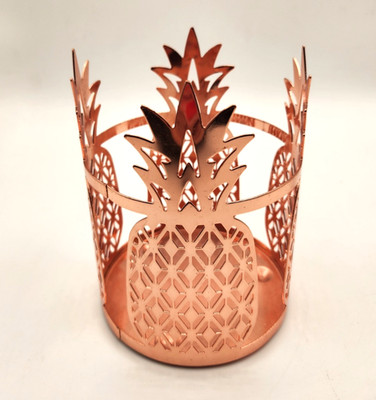 Better Homes and Gardens BHG Copper Color Pineapple theme Candle Holder