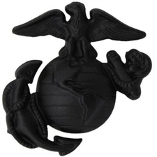 Marine Corps Service Cap EGA Enlisted Device - USMC Eagle Globe Anchor Emblem