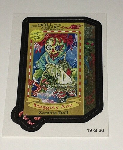2010 Topps Wacky Packages Serie 7 #19 Wack-O-Commercial Black Maggoty Ann Zombie