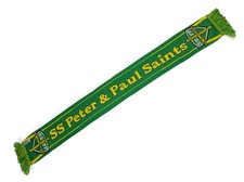 Saint Peter Saint Paul Winter Scarf "Go Saints" SSPP Green Yellow Catholic