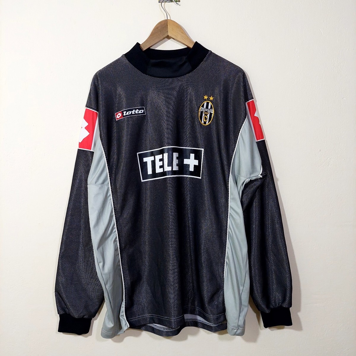 【lotto】\"Juventus game shirt\" 2001 2000-2001 Lotto Ciao Web Juventus Away Shirt RARE Tele +