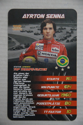 Ayrton Senna - Formula 1 - 2017 Top Trumps card - Grand Prix Helden 2 - McLaren