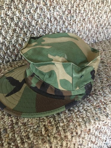 Corpo dei Marines ERDL Woodland Utility Cover - USMC USMC Tipo 1 Small - Foto 4 di 6