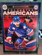 Brian & Stephen Gionta Rochester Americans Game Program Amerks Monsters 2024 #3