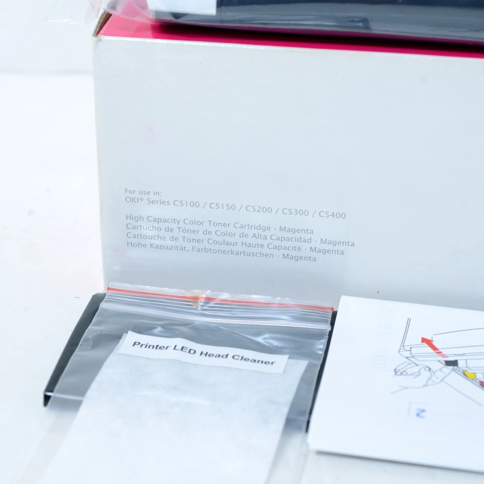 Magenta Ink Cartridge for OKI C5100 C5150 C5200 C5300 C5400, New & Sealed - Image 3 of 4