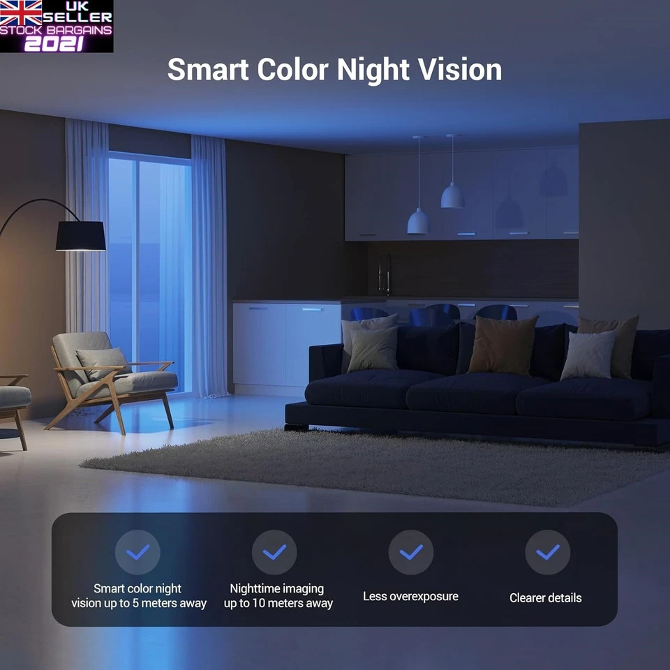 EZVIZ Smart Home Security Camera CP1 Pro 1080P 2-Way Audio Works w Alexa (E536) - Image 2 of 4