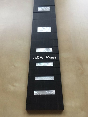 1pc Ebony Fingerboard Inlaid 10pcs Figured Mother of Pearl Block Les Paul Guitar - Picture 7 of 15