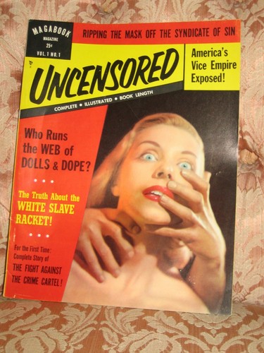 Magabook Magazine "Uncensored" Rare First Edition #1 Vintage Magazine from 1953 - Foto 2 di 12