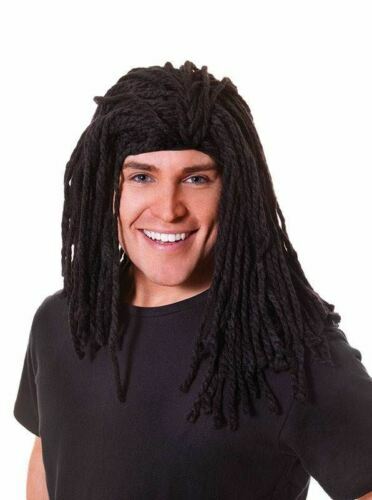 WIG ME UP Piraten-Perücke Für Herren - Lange Dreadlocks, Dunkelbraun, Mit Kopftuch, Für Karneval & Halloween