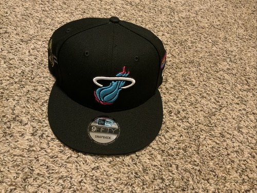 Miami Heat New Era 9FIFTY 950 Snapback Hat NYC 20 Adjustable Black | eBay