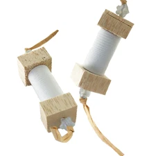 popeye Bird Toy small parrot enrichment foot toy foam and balsa wood biting