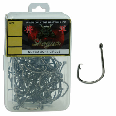 bulk buy fishing hooks Owner SSW with Super Needle Point Pro Pack Size 4 / Red and for rigging crabs Bulk Sports Circle Fishing Hooks