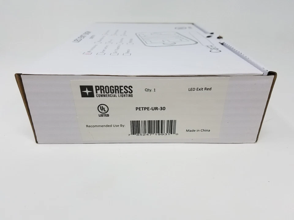 Progress Lighting 120-Volt White Integrated LED Exit Sign - Image 2 of 3