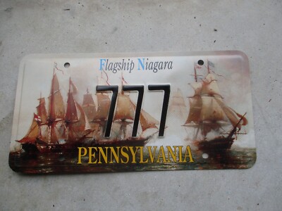 Pennsylvania Flagship Niagara souvenir license plate # 777 | eBay