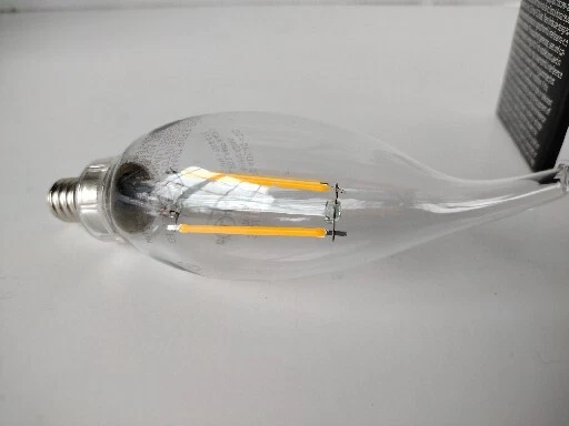New GE LED Soft White 40 Watt Replacement Carriage light Clear Outdoor Bulbs - Image 4 of 4