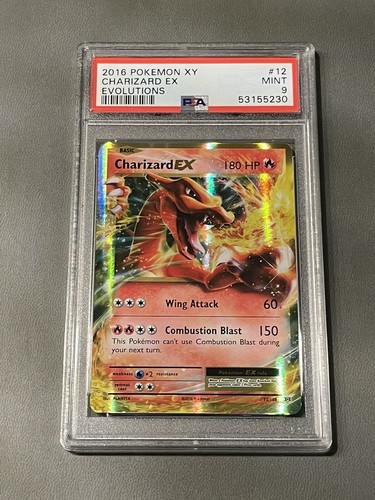 2016 Pokemon XY Evolutions Charizard EX #12 PSA 9