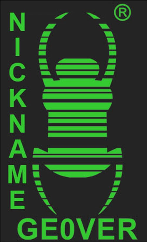 Geocaching Auto Travelbug Aufkleber Käfer Zecke trackbar Eigene Nummer Sticker - Bild 3 von 4