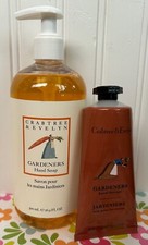 CRABTREE EVELYN GARDENERS LIQUID HAND SOAP 16.9 OZ HAND THERAPY 3.5 OZ