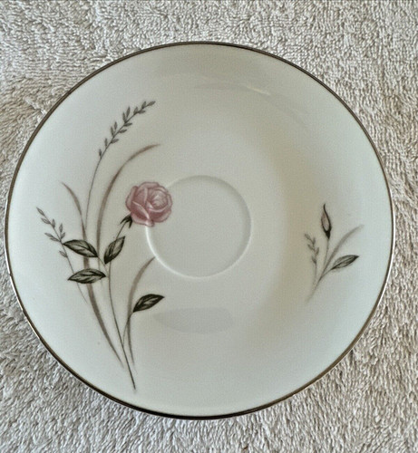 Kimberly Cecelia Saucer(s) Vintage Japan 6” Wide Elegant Rose White Pink Green