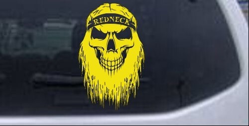 Calcomanía Redneck Calavera Barba Coche o Camión Ventana Laptop - Imagen 18 de 32