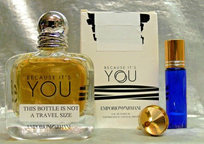 perfume armani because it's you