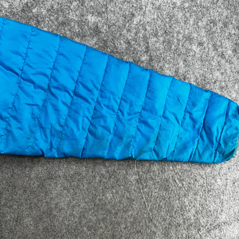 Patagonia Jacket Mens Large Blue Logo Full Zip Pockets Lined Nano Puffer Coat - Image 4 of 4