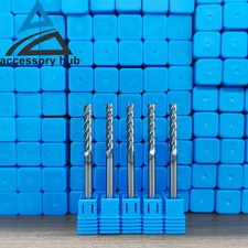 5Pcs 4 Flute 3/16" x 1-1/8" x 3" Solid Carbide End Mills TiALN Coated CNC Bit