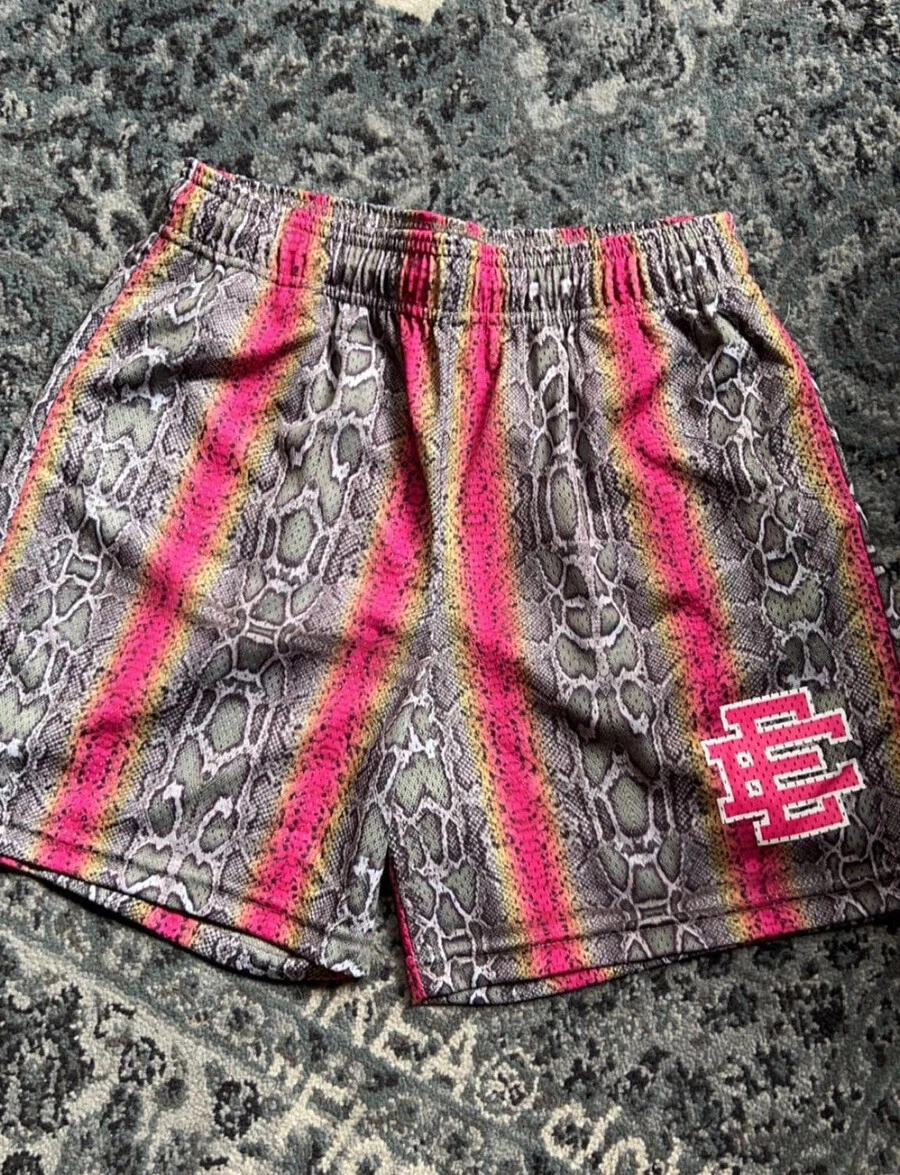 Pink snake skin shorts hotsell