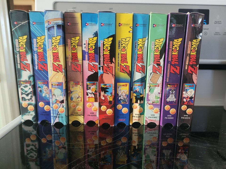 Dragon Ball Z Uncut 2001 FUNIMATION VHS LOT DBZ ANDROID GARLIC JR