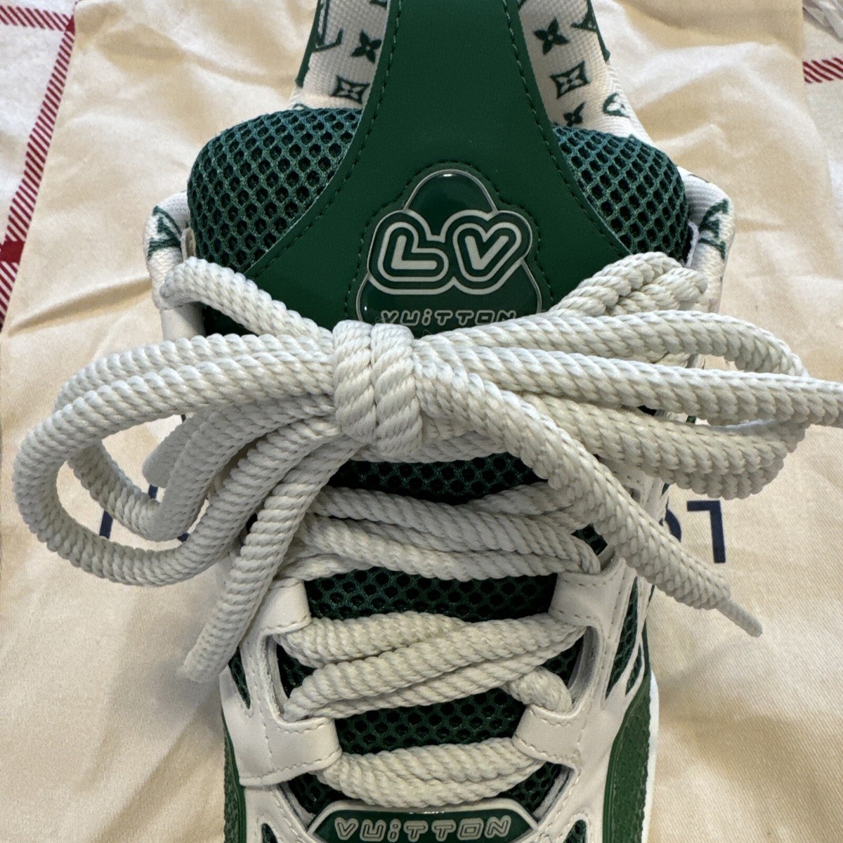 Louis Vuitton Skate Trainer Sneaker 'green White' | eBay