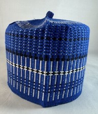 Authentic African Native Made Hausa/Fulani Fila/ Kufi Hat  23-1/4  