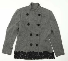 Helen Sykes Womens Grey Jacket Size M