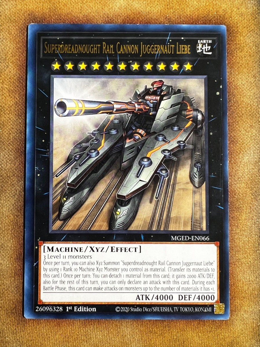 Yugioh Superdreadnought Rail Cannon Juggernaut Liebe MGED-EN066